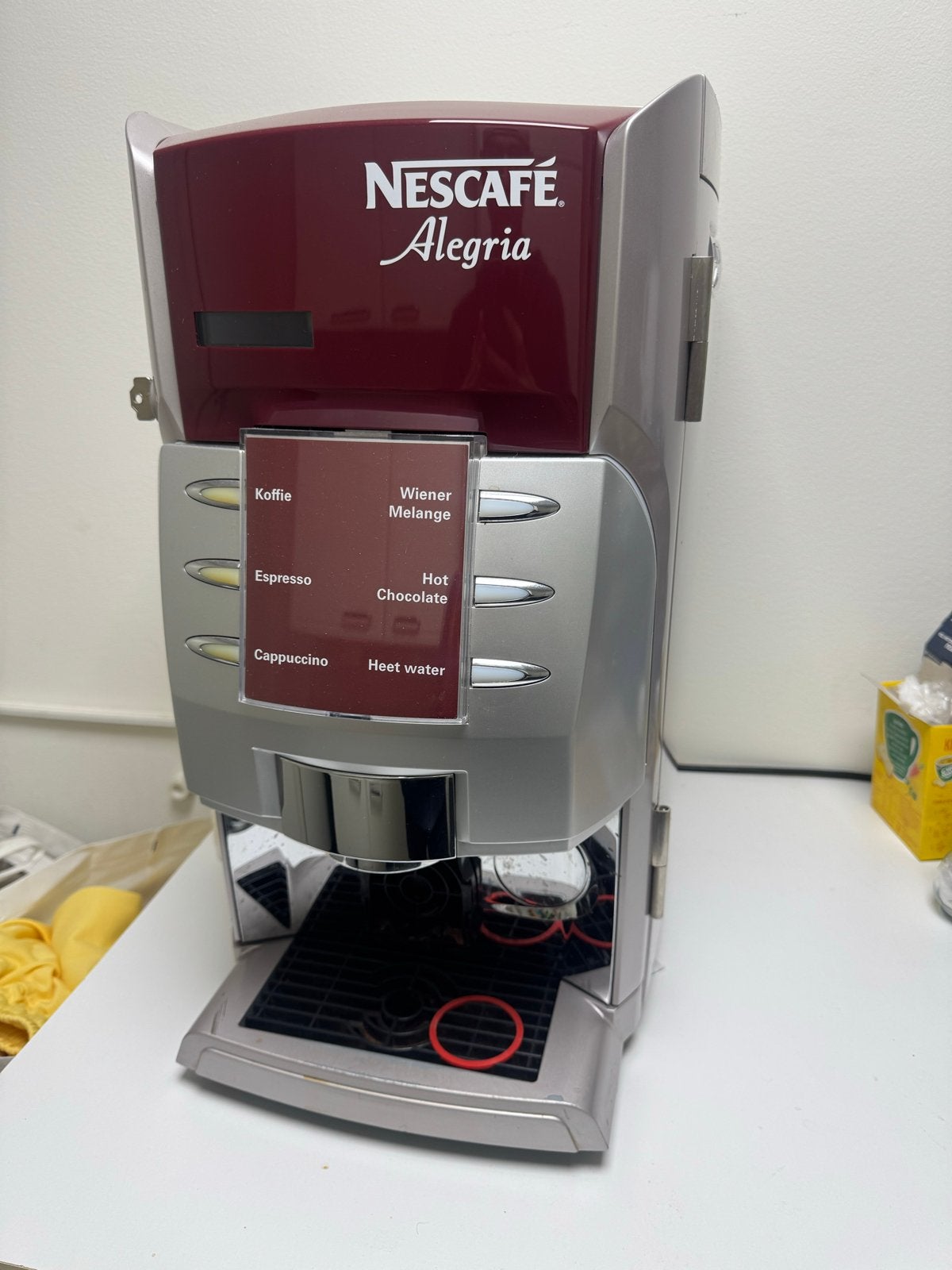 Nescafé Alegria Koffiemachine - Diverse Dranken, Witgoed en Apparatuur, Stoompijpje, Gebruikt, 10 kopjes of meer, Koffiemachine