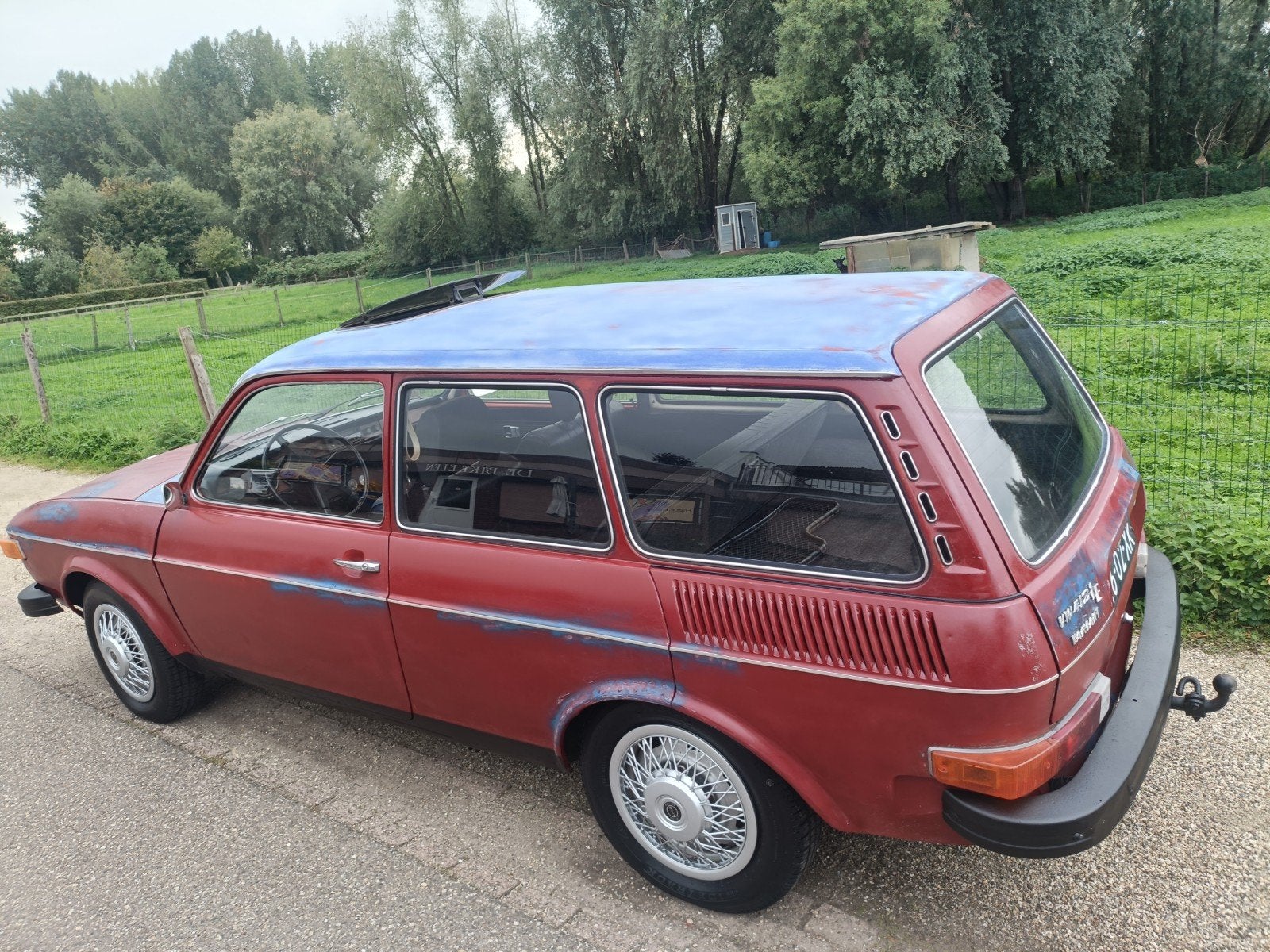 Volkswagen 412 1.7 LE Variant 1973 Blauw, foto 3