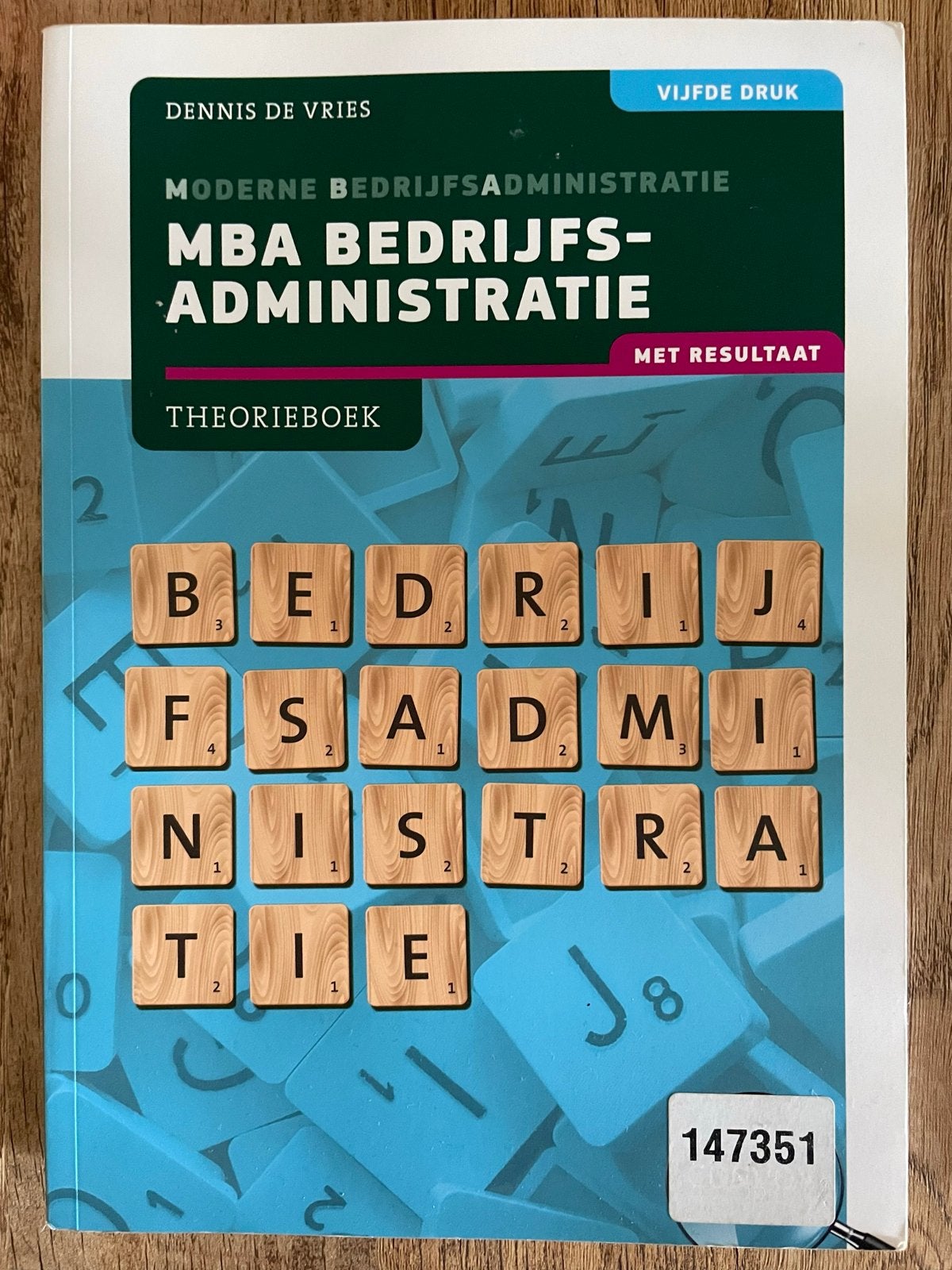 MBA Bedrijfsadministratie Theorieboek & Opgavenboek 5e druk, Boeken, Ophalen of Verzenden, Gamma, Zo goed als nieuw, MBO