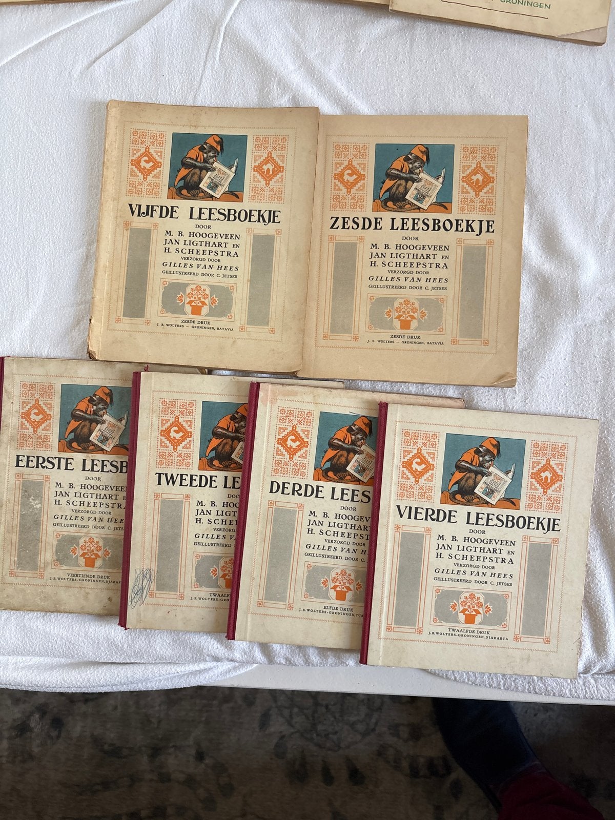 Vintage leesboekjes: Oogst voor de Kleintjes, Pim en Mien, Boeken, Ophalen of Verzenden, Gelezen, Overige niveaus, Nederlands