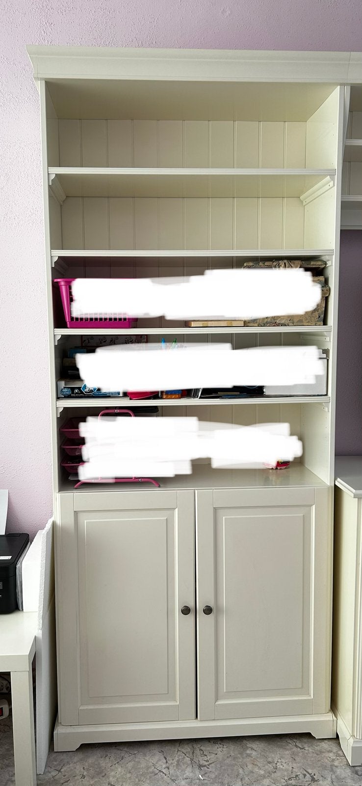 Boekenkast wit hout IKEA Liatorp 215 x 90 x 35 cm, Ophalen, 200 cm of meer, 50 tot 100 cm, IKEA Liatorp