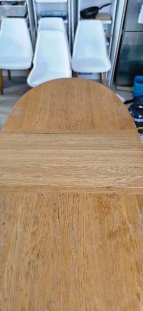 Ovale eettafel - uitschuifbaar (Tomas Jelinek), Huis en Inrichting, Tafels | Eettafels, Ophalen, Gebruikt, 100 tot 150 cm, Klassiek