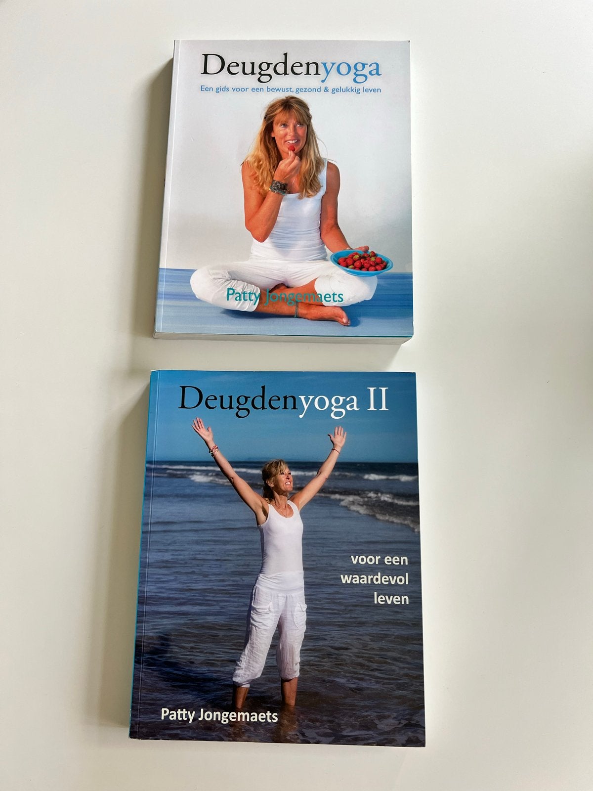 Deugdenyoga I & II - Patty Jongemaets (set van 2), Ophalen of Verzenden, Zo goed als nieuw, Gezondheid en Conditie