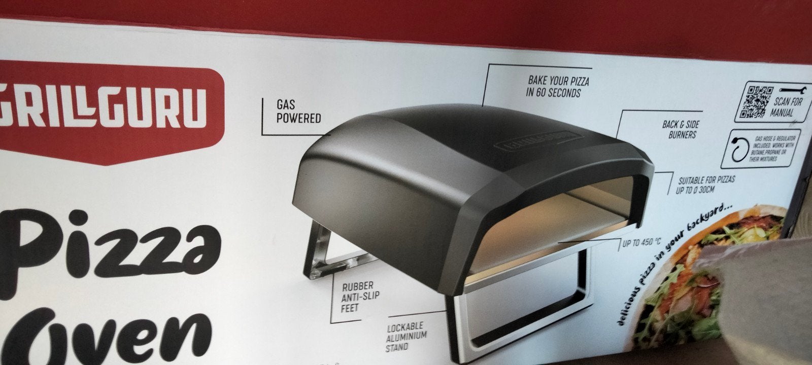 Grill guru pizza oven, Tuin en Terras, Pizzaovens, Ophalen of Verzenden, Gebruikt, Grill guru