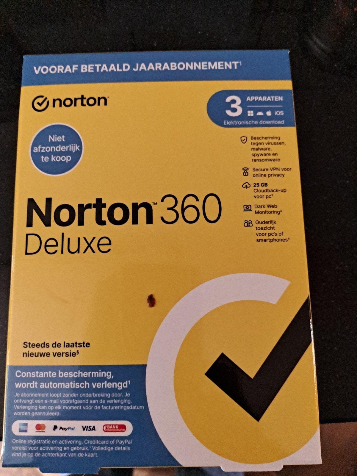 Norton 360 virusscan, Ophalen of Verzenden