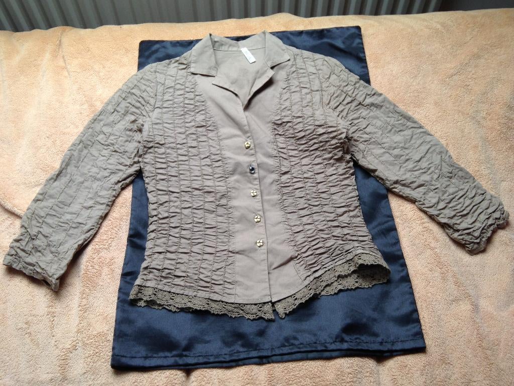 blouse van Unasumille maat it44 (nl.38), Maat 38/40 (M), Bruin, Verzenden, Zo goed als nieuw
