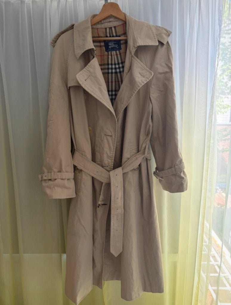 Burberry jas maat L, Kleding | Heren, Jassen | Winter, Ophalen, Maat 52/54 (L), Blauw, Gedragen