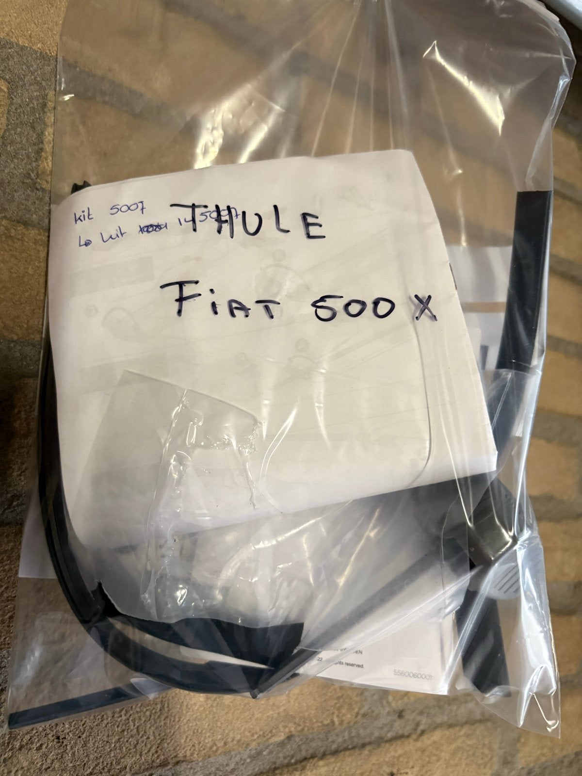 Thule dakdragers voor Fiat 500X (kit 5007), Ophalen, Gebruikt