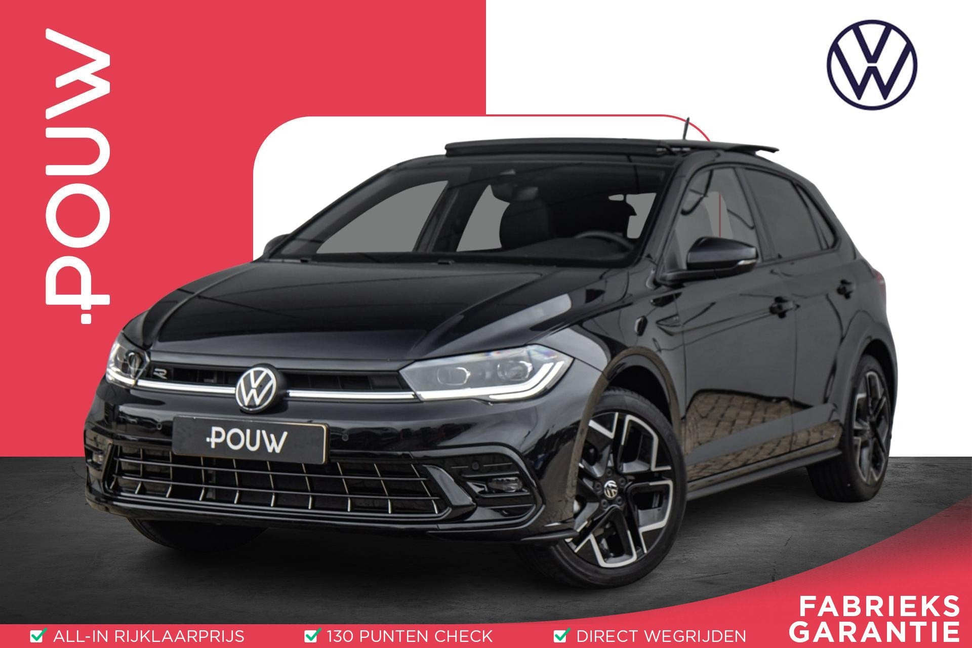 Volkswagen Polo 1.0 TSI 95pk R-Line Edition | Panoramadak |, Auto's, Voorwielaandrijving, 12 maanden, Stof, Gebruikt