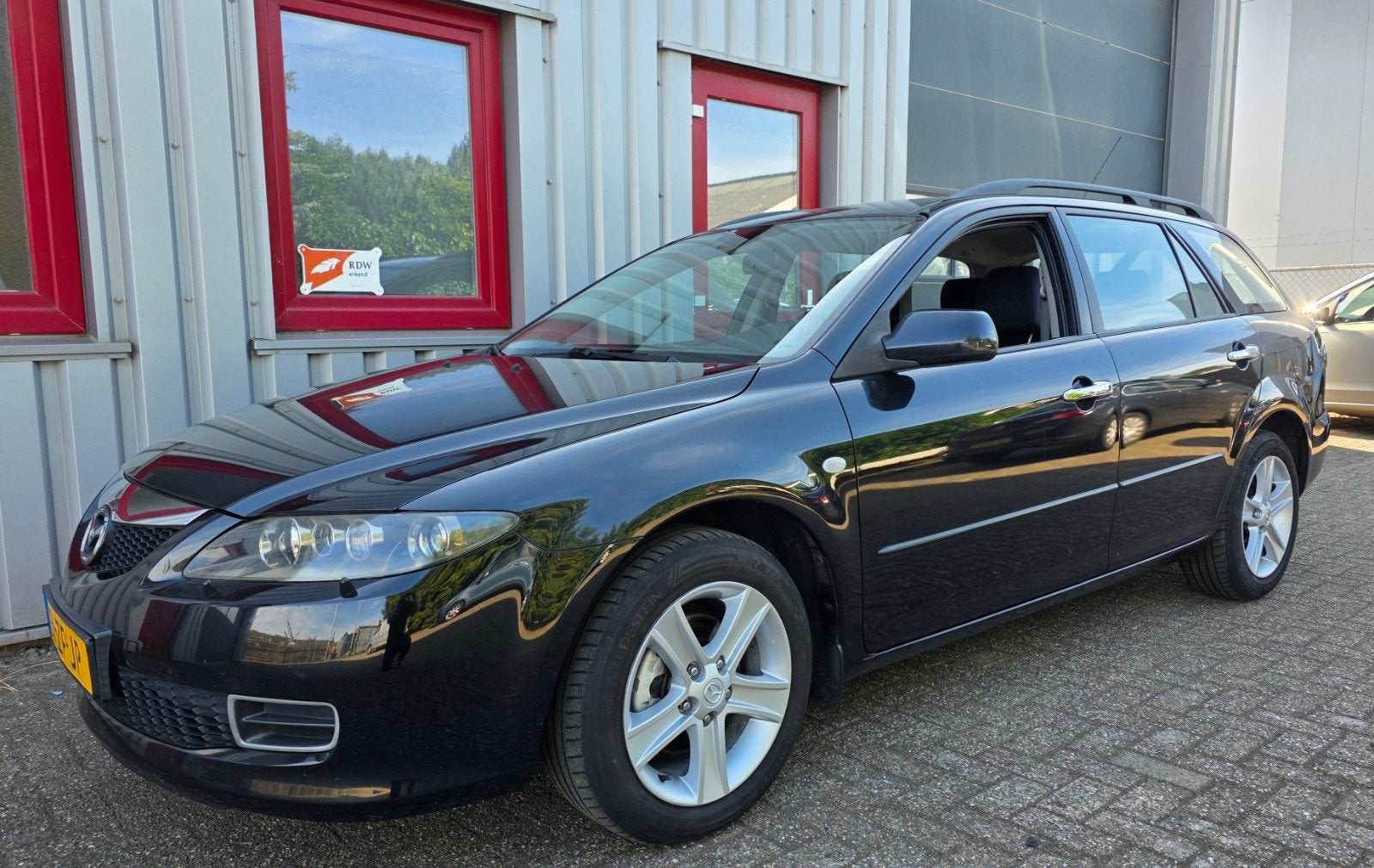 ✅ Mazda 6 1.8 Sportbreak, Climate, Cruise, Bose, Xenon!, Stof, 4 cilinders, Zwart, Origineel Nederlands