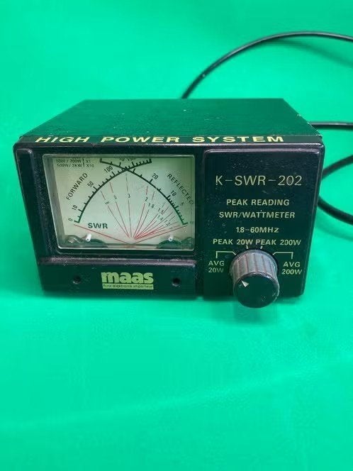 Maas k swr power 202 dubbele naald weergave, Ophalen of Verzenden, Zo goed als nieuw, Zender en Ontvanger