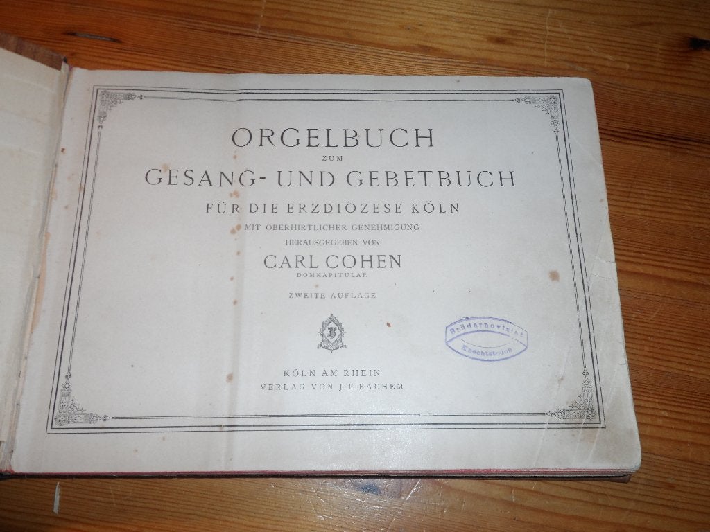 Orgelbuch zum gesang- und gebetbuch, Orgel, Gebruikt, Ophalen of Verzenden, Religie en Gospel