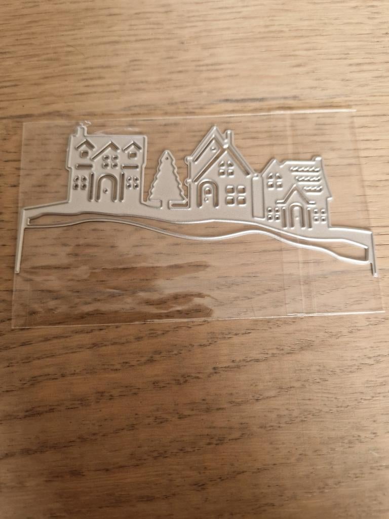 Snijmal Rij Huizen - Knutselbenodigdheden, Ophalen of Verzenden, Zo goed als nieuw