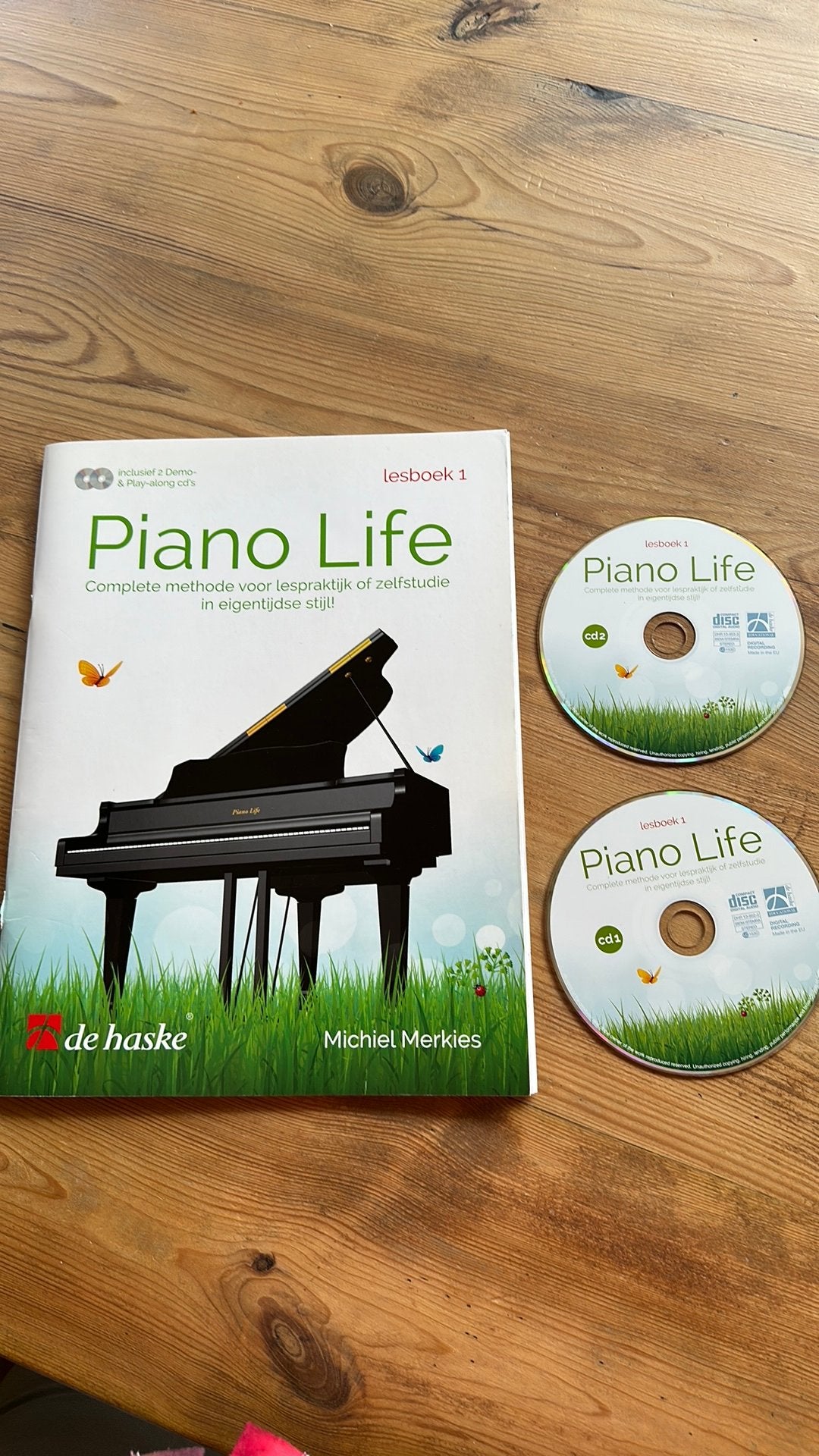 Piano life lesboek 1 met 2 cd’s, Ophalen of Verzenden, Les of Cursus, Piano
