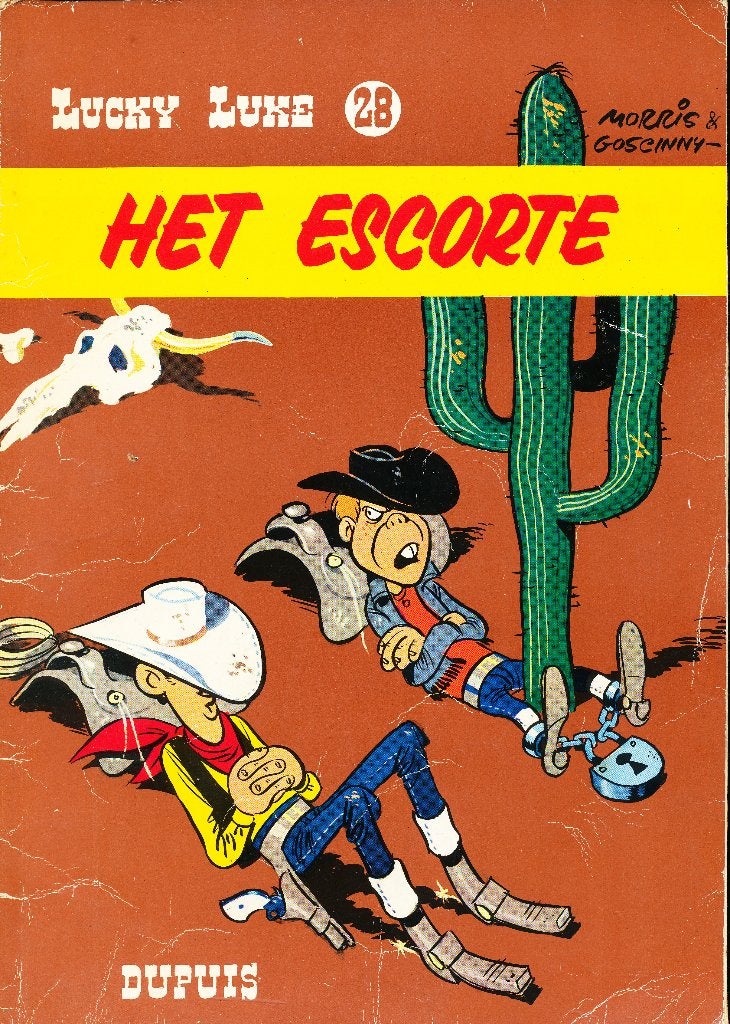 Lucky Luke dl 28 - Het Escorte - Morris, Gelezen, Verzenden, Eén stripboek, Morris