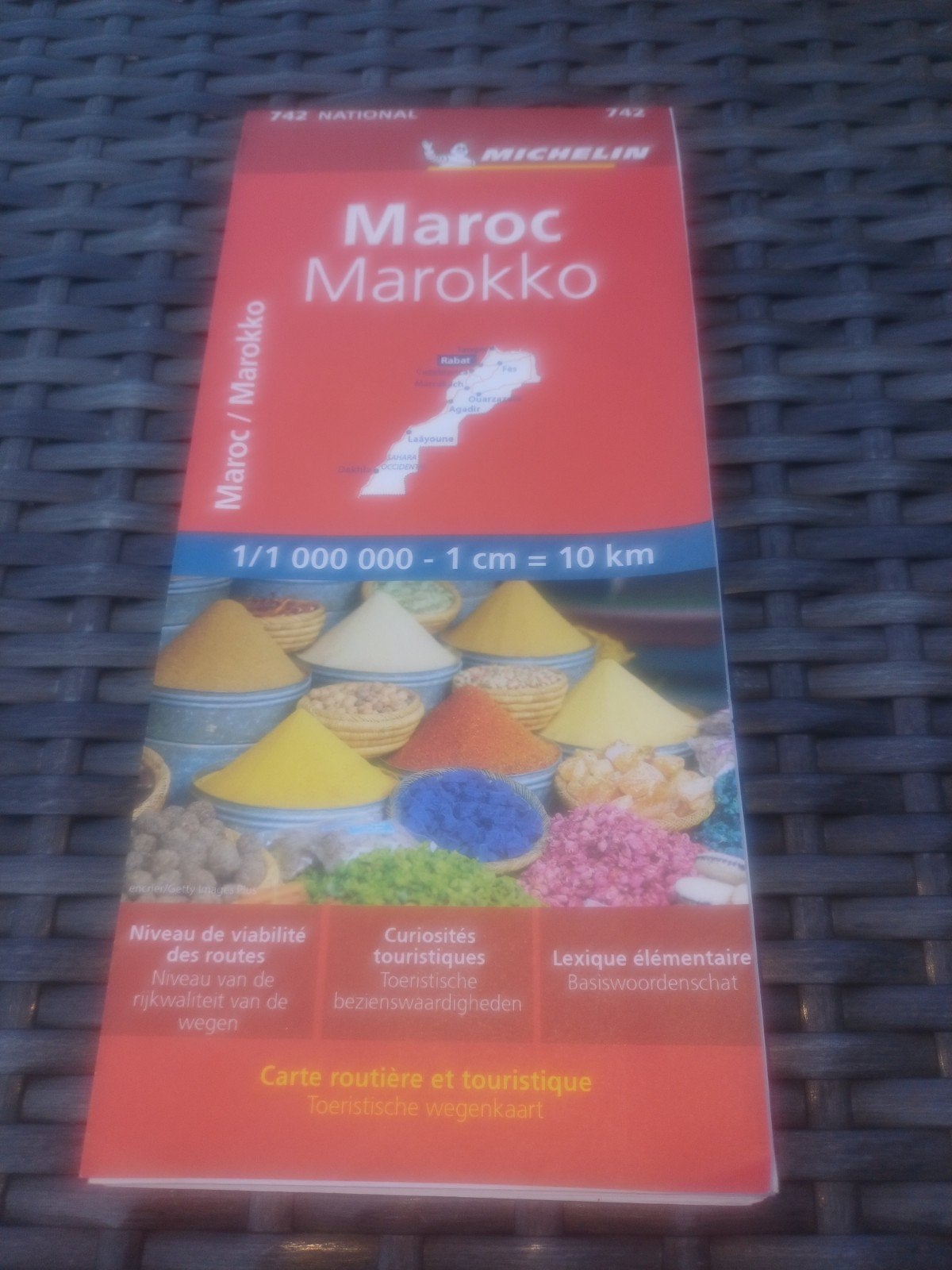 Michelin wegenkaart Marokko - National 742, Ophalen of Verzenden, Zo goed als nieuw, Reisgids of -boek, Afrika