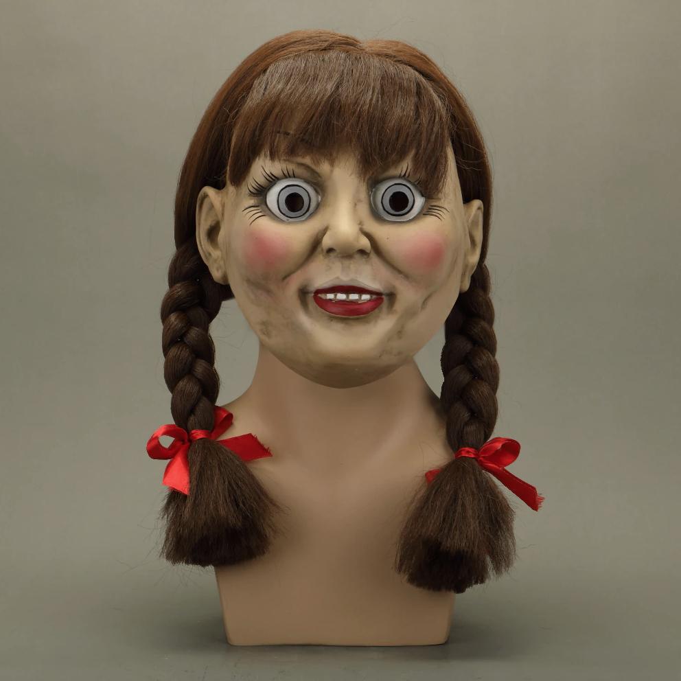 Annabelle Masker Horror Carnaval Eng Halloween Film, Verzenden, Nieuw, Feestartikel, Halloween of Griezel