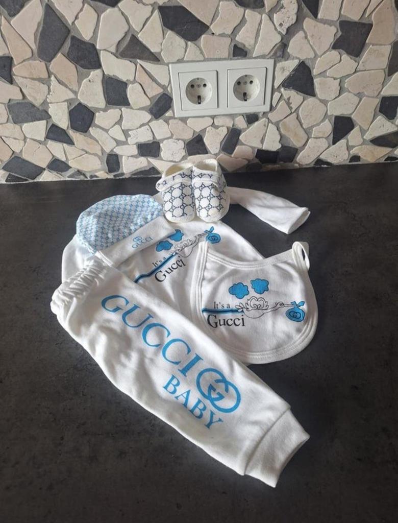 Baby kinder kleding New born 5 delig Baby Gucci, Ophalen of Verzenden