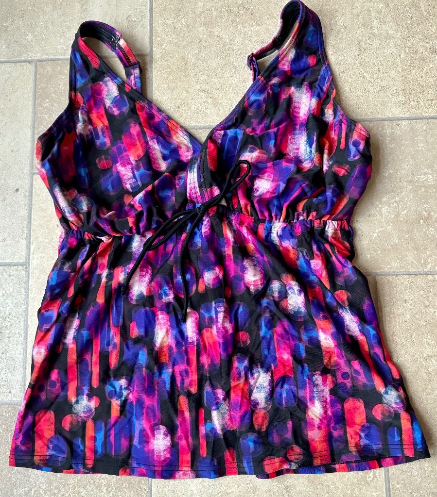 Tankini top Lascana (cup)maat 38/F, Lascana, Meerkleurig, Ophalen of Verzenden, Zo goed als nieuw