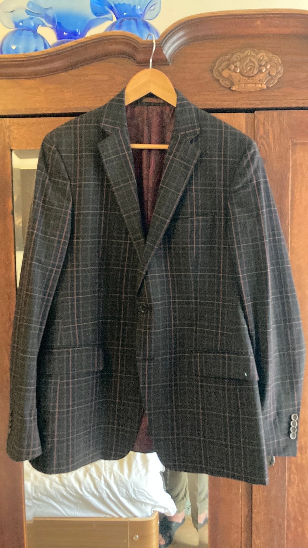 Etro Heren Blazer - Geruit, Maat L, Ophalen of Verzenden, Gedragen, Maat 52/54 (L), Overige kleuren