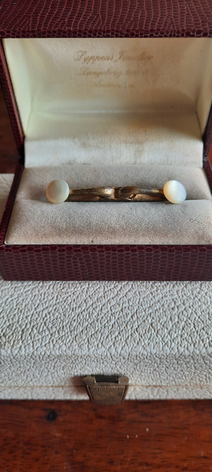 Antieke dasspeld "The Tenax" - Made in England, Sieraden, Tassen en Uiterlijk, Manchetknopen, Ophalen of Verzenden