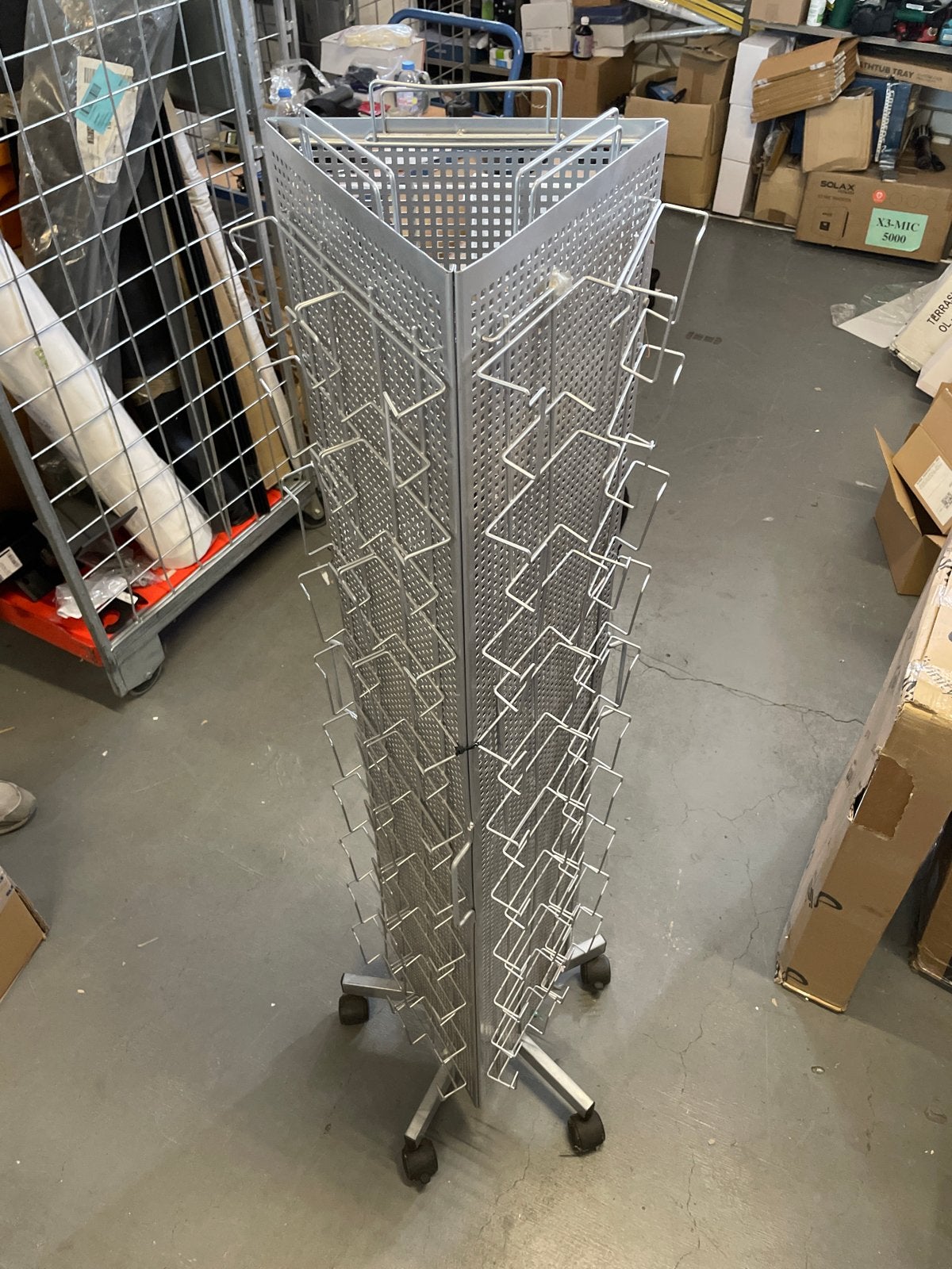 Draaibaar kaartenrek / displayrek op wielen, Ophalen of Verzenden, ., ., .