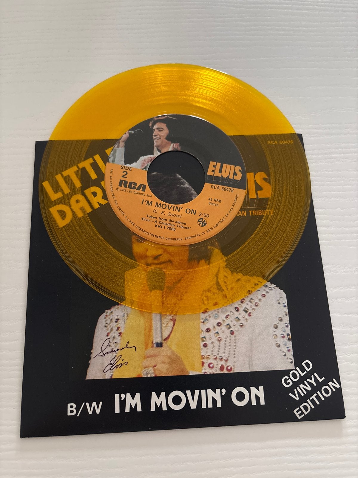 Elvis - Little Darlin' / I'm Movin' On - Gouden Viny, Verzamelen, Ophalen of Verzenden, Nieuw, Cd of Plaat
