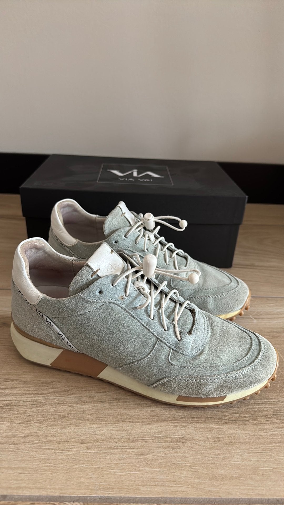 Sneaker ViaVai maat 38 lichtgroen/blauw, Kleding | Dames, Blauw, Ophalen of Verzenden, Sneakers of Gympen, Zo goed als nieuw