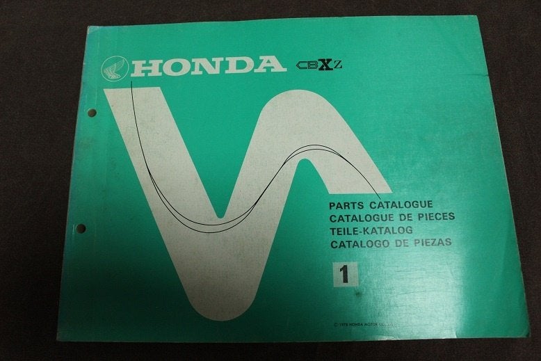 Honda CBX z 1978 motorcycle parts catalogue CBX six katalog, Motoren, Handleidingen en Instructieboekjes, Ophalen of Verzenden