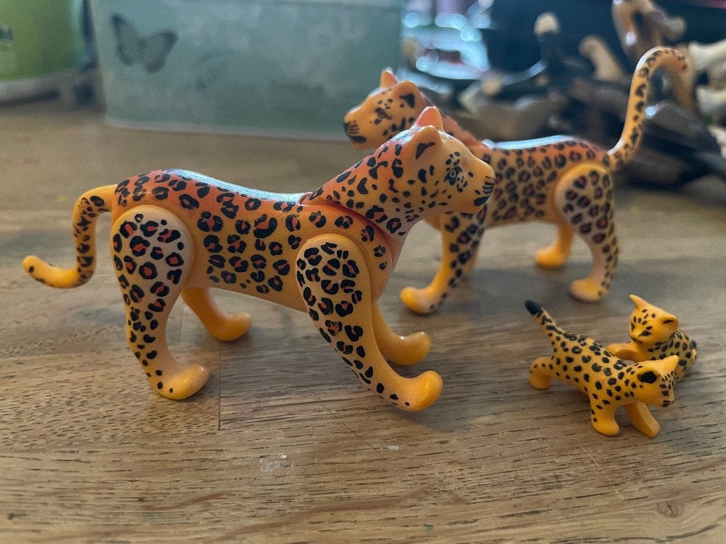 Playmobil Jachtluipaard familie, Wild life, Complete set, Nieuw, Ophalen of Verzenden