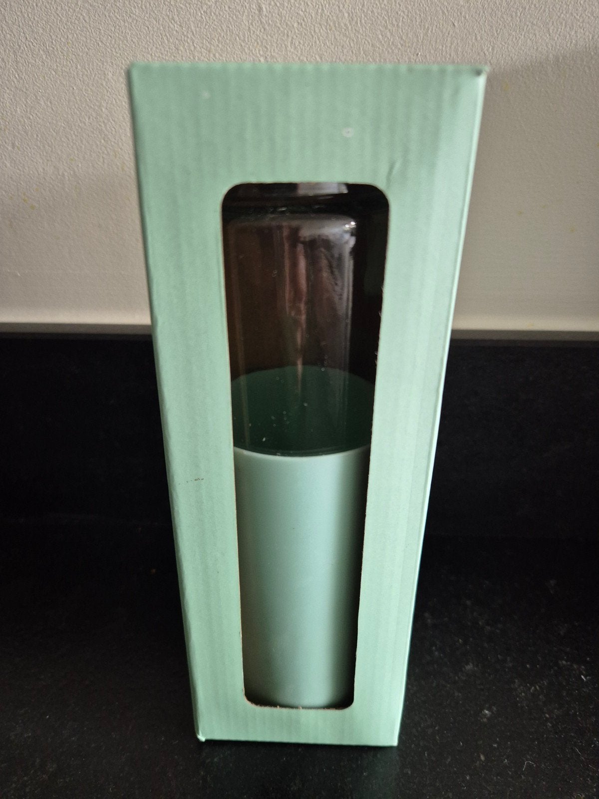 Waterfles van glas - Nieuw in verpakking, Ophalen of Verzenden, Nieuw, Groen, Glas