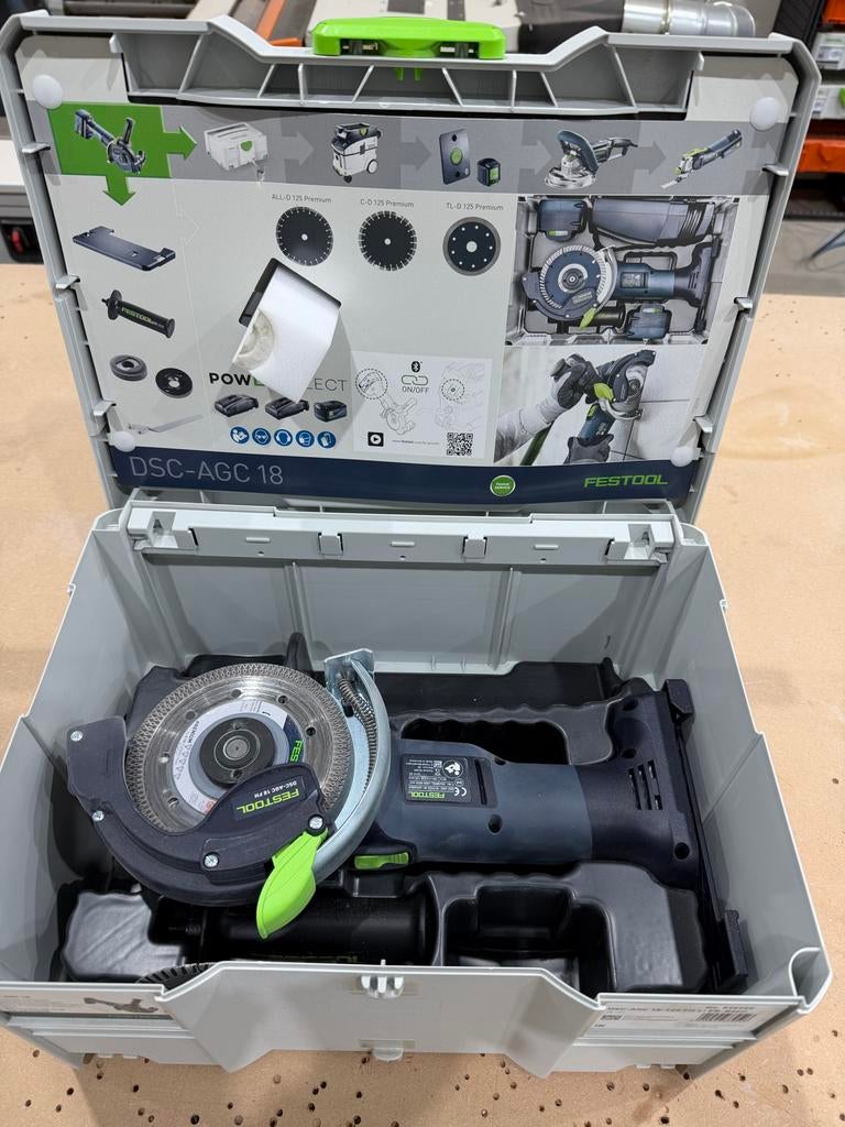 Festool DSC-AGC 18-125 FH Li EB-Basic Accu Doorslijper, Ophalen of Verzenden, Zo goed als nieuw