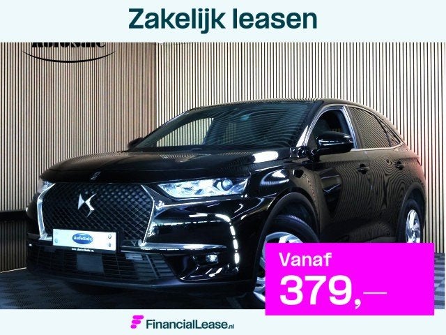 DS DS 7 Crossback 1.6 PureTech Be Chic AVM AUTOM NAVI CLIMA, 4 cilinders, 181 pk, Leder en Stof, Zwart