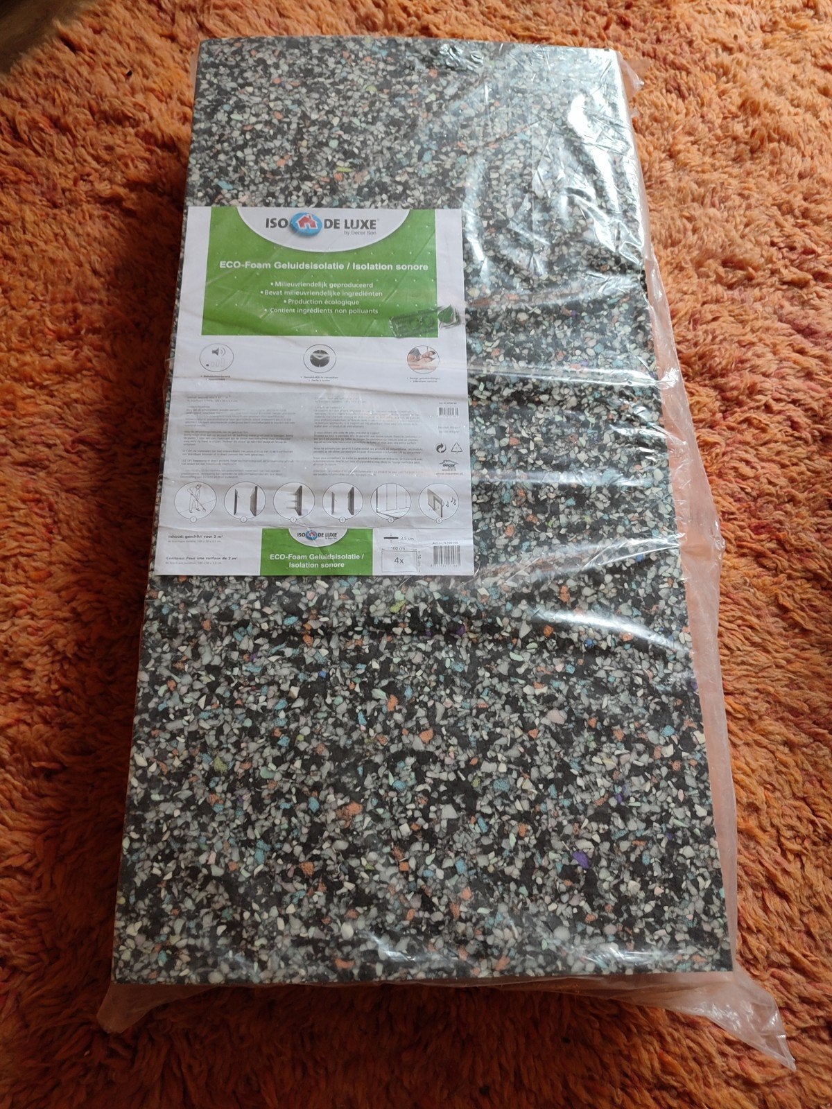 ISO DE LUXE Eco-Foam Geluidsisolatie 2m², Doe-het-zelf en Verbouw, Isolatie en Afdichting, Ophalen, 4 tot 8 cm, Nieuw, Minder dan 5 m²
