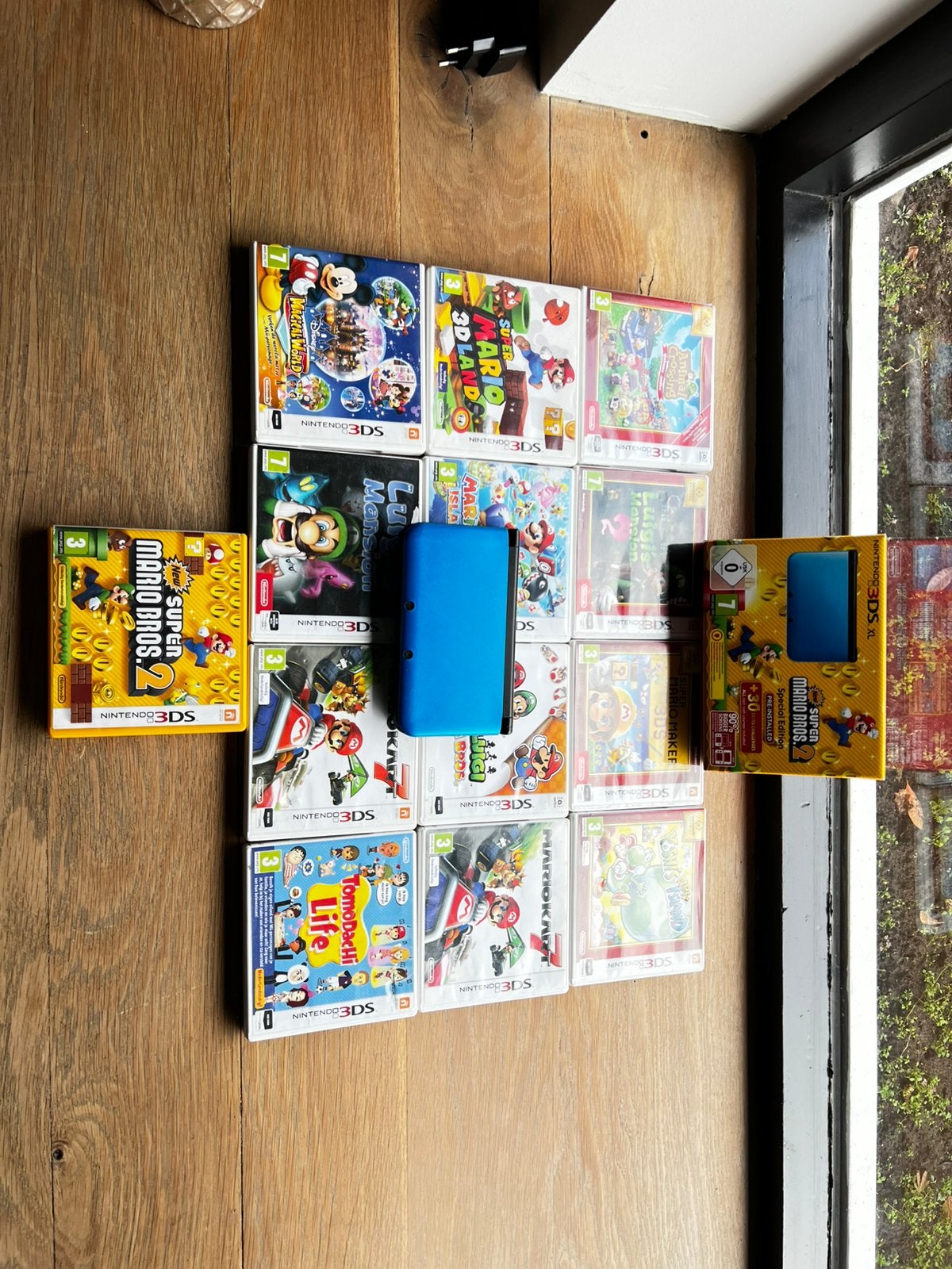3DS XL + 13 games en doos, Ophalen of Verzenden, Zo goed als nieuw, Overige kleuren, 3DS