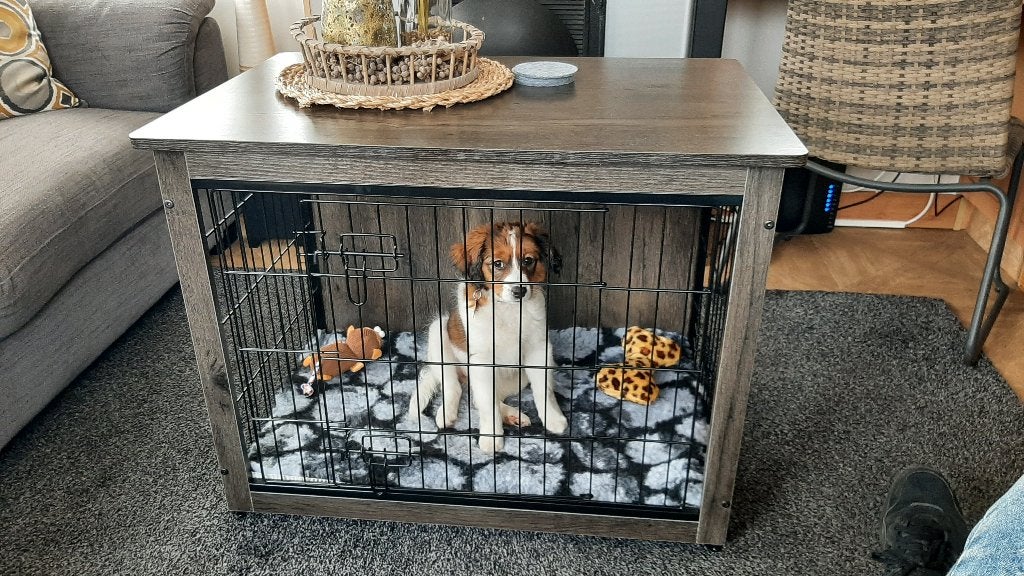 Hondenbench Houten cover Puppy Bench Hond + gratis Benchmat, Dieren en Toebehoren, Ophalen of Verzenden, Nieuw