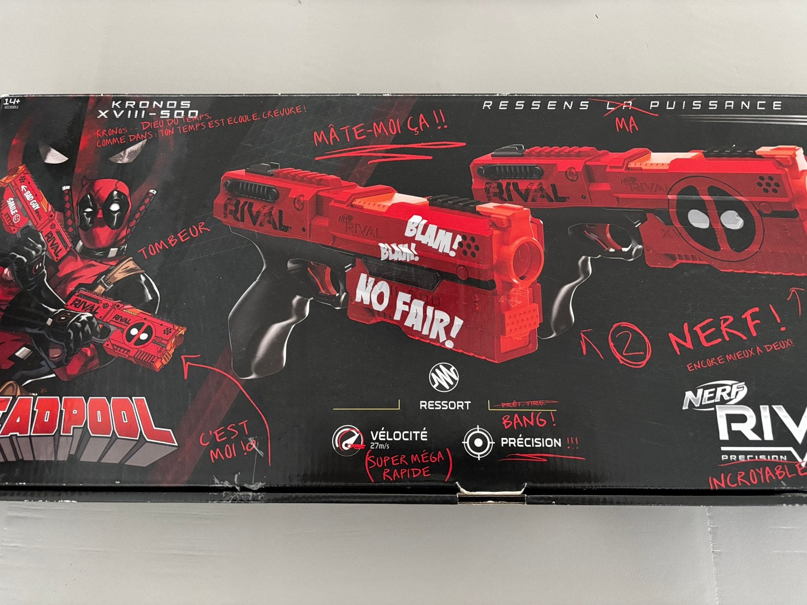 Nerf Rival Deadpool Kronos XVIII-500 Lim Edition Collectible, Ophalen, Zo goed als nieuw