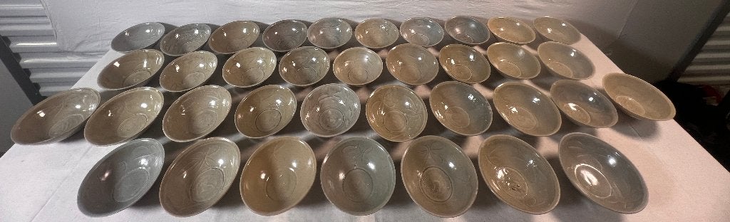 Chinees Song Celadon kommen (36 stuks), Antiek en Kunst, Antiek | Porselein, Ophalen