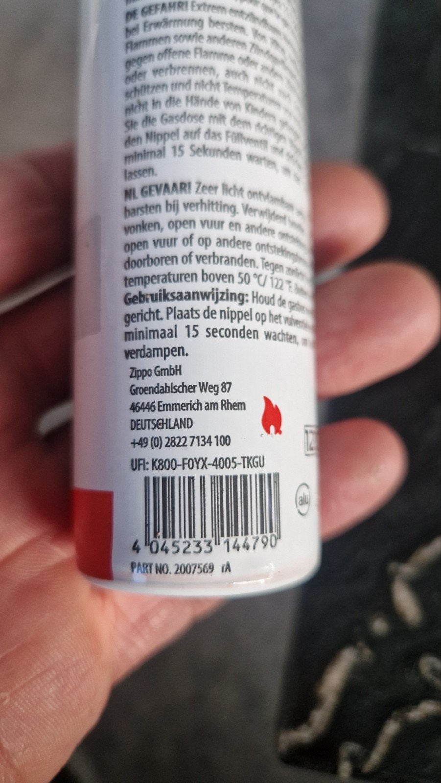 Zippo aanstekergas / aansteker vulling, Verzamelen, Groendahlscher Weg 87, 46446 Emmerich am Rhem, DUITSLAND, Overige typen, Nieuw