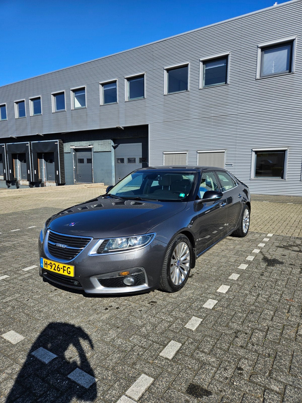Saab 9-5 Aero 2.0T 162KW 2010 Grijs, Auto's, Voorwielaandrijving, 1998 cc, 1800 kg, Beige