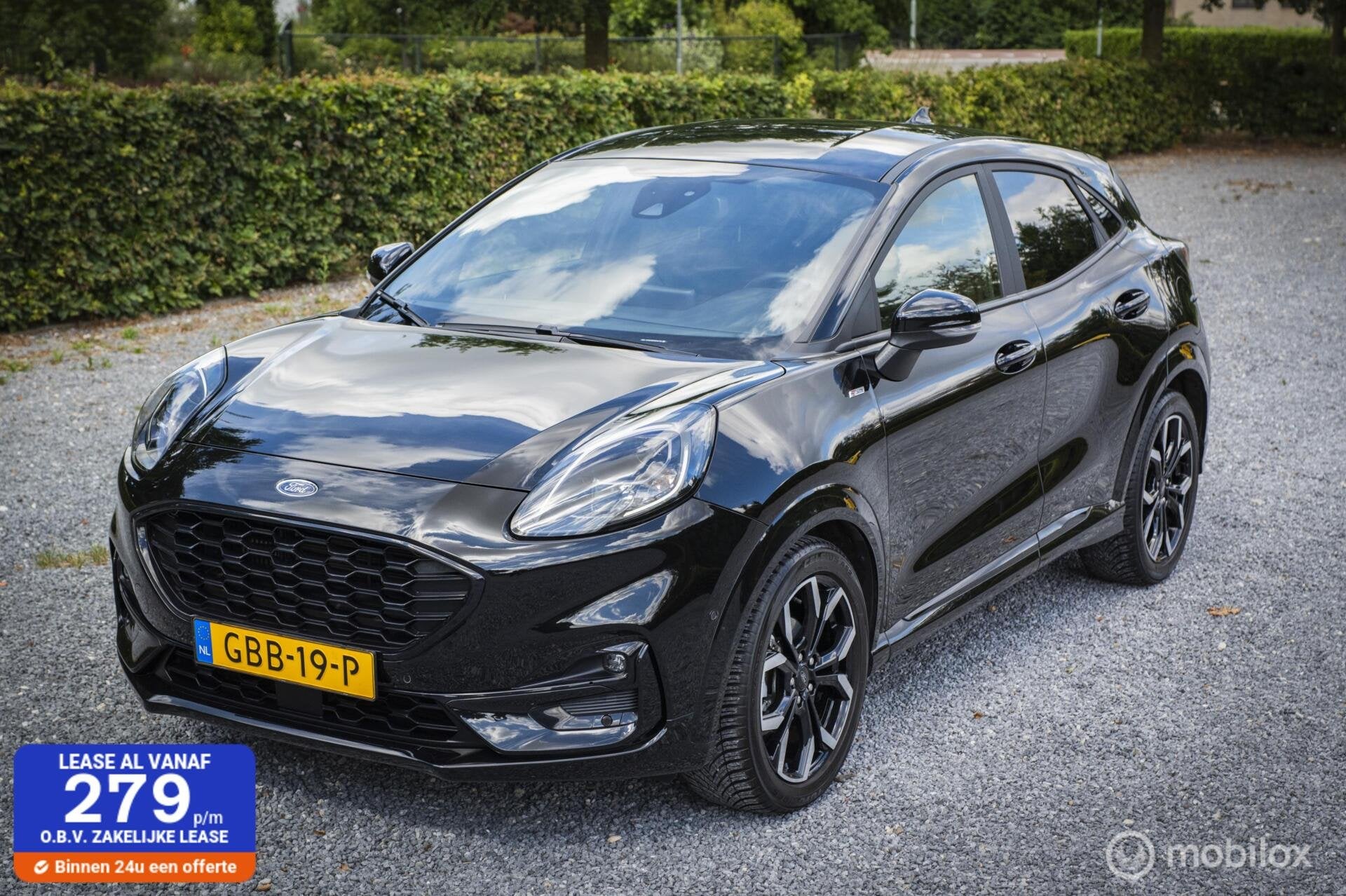 Ford Puma 1.0 EcoBoost Hybrid ST-Line X, Voorwielaandrijving, Euro 6, 1219 kg, Zwart