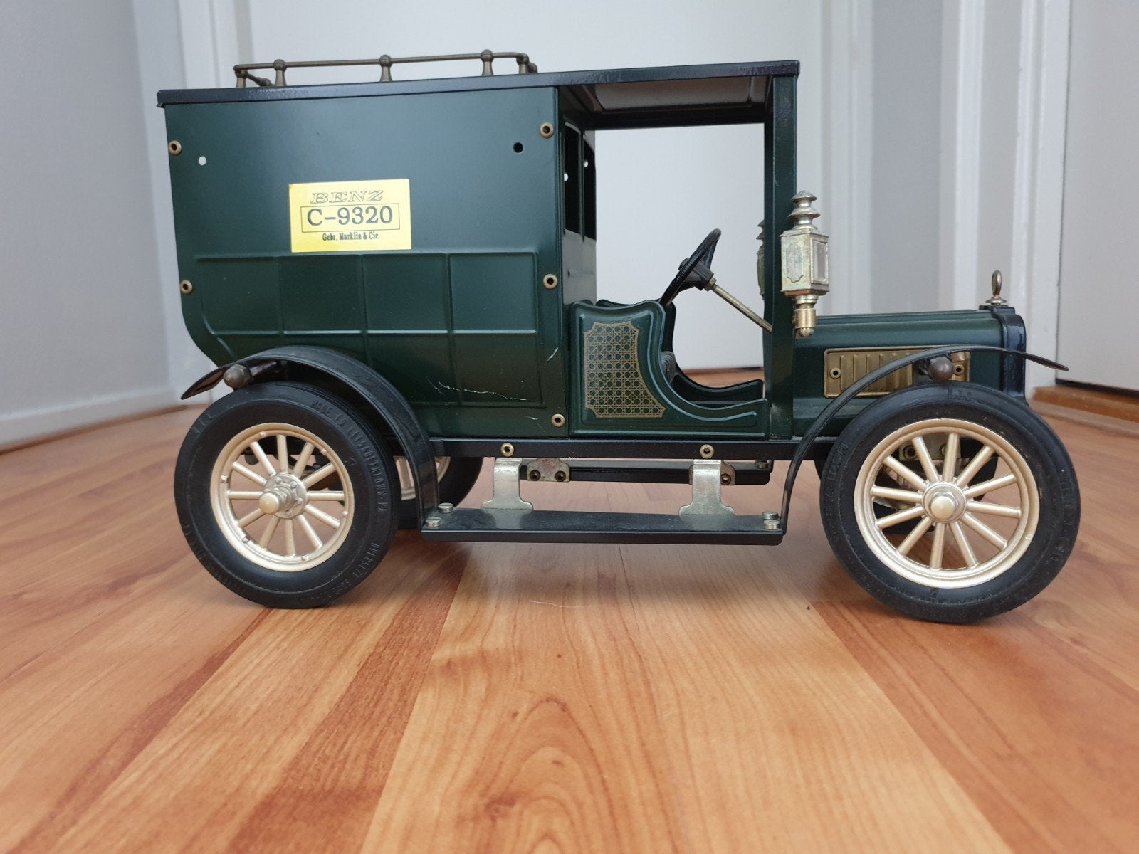 Vintage Benz C-9320 Modelauto - Groen, Verzamelen, Ophalen of Verzenden