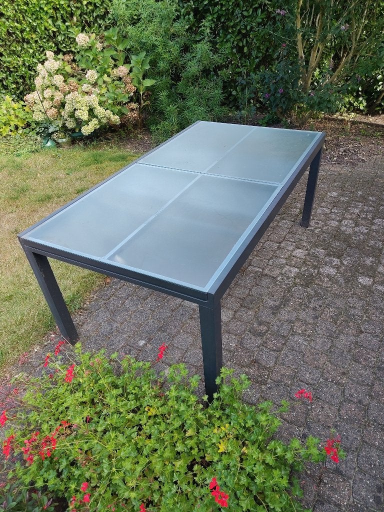 Tuintafel, Tuin en Terras, Ophalen, Gebruikt, Rechthoekig, Aluminium