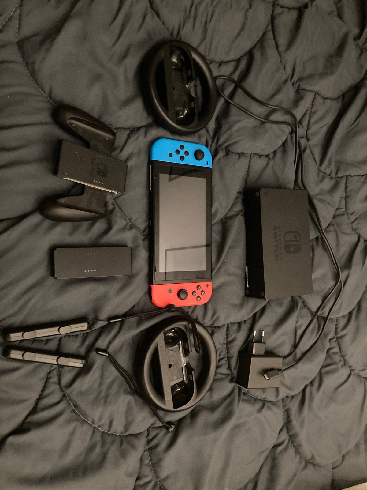Nintendo Switch met extra controllers en accessoires, Ophalen, Gebruikt, Met 2 controllers, Switch Original