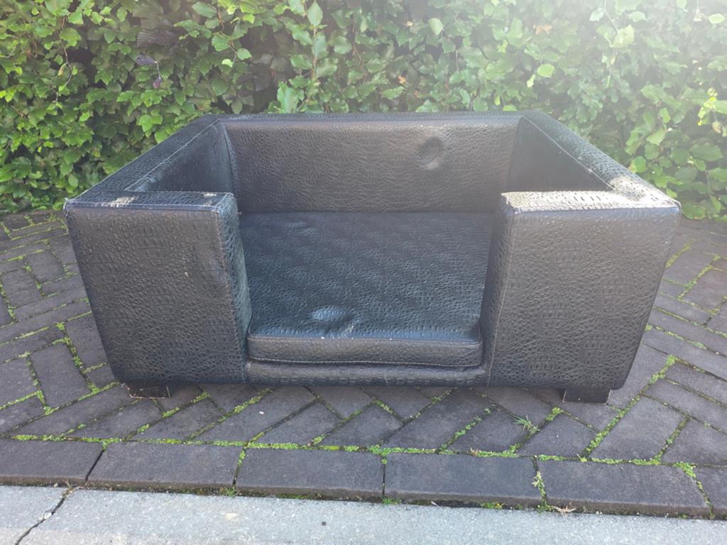 Leuke leren hondenmand te koop echt leer., Dieren en Toebehoren, Ophalen of Verzenden