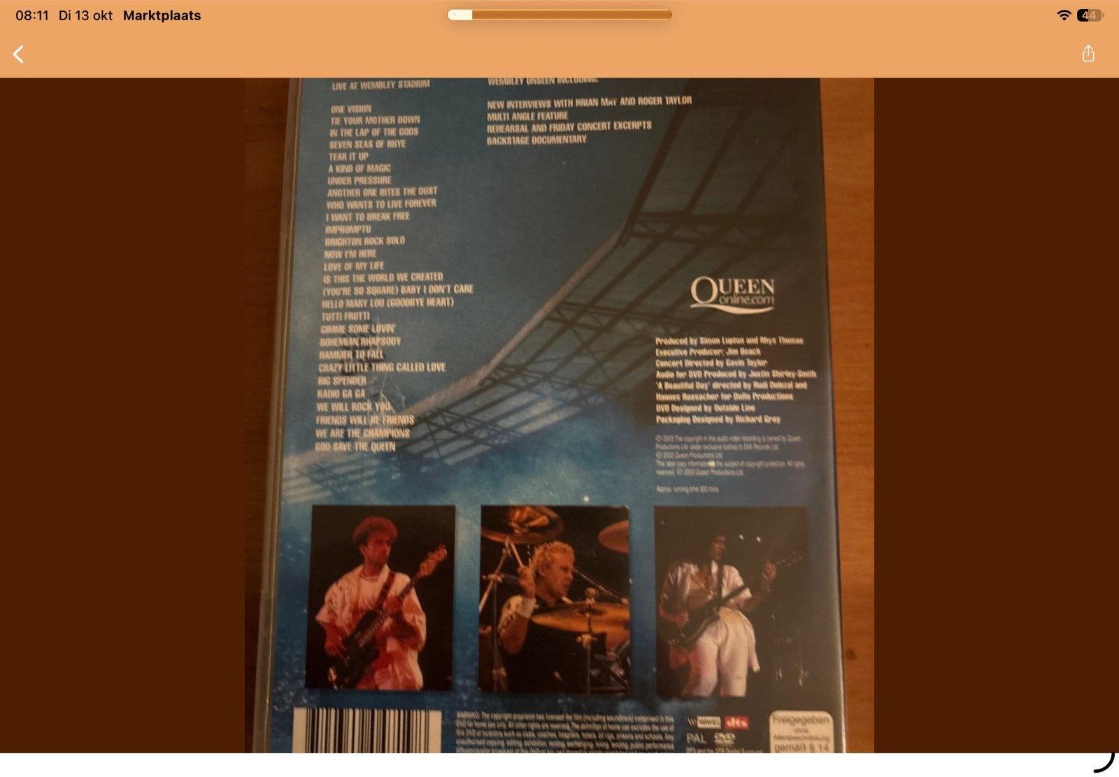 Queen - Live At Wembley Stadium DVD (The Days Collection), Verzenden, Alle leeftijden, Nederlands, Zo goed als nieuw
