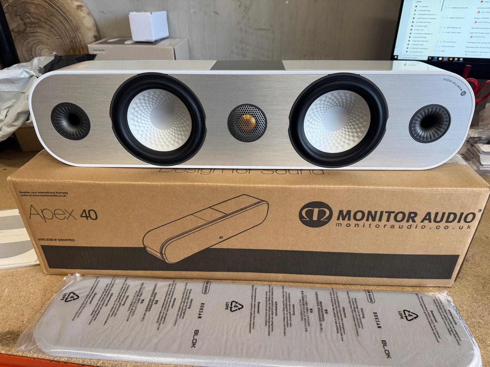 Monitor Audio Apex 40 Wit - Nieuw in doos, 5 jaar garantie, Monitor Audio, Monitor Audio, Nieuw, Ophalen of Verzenden