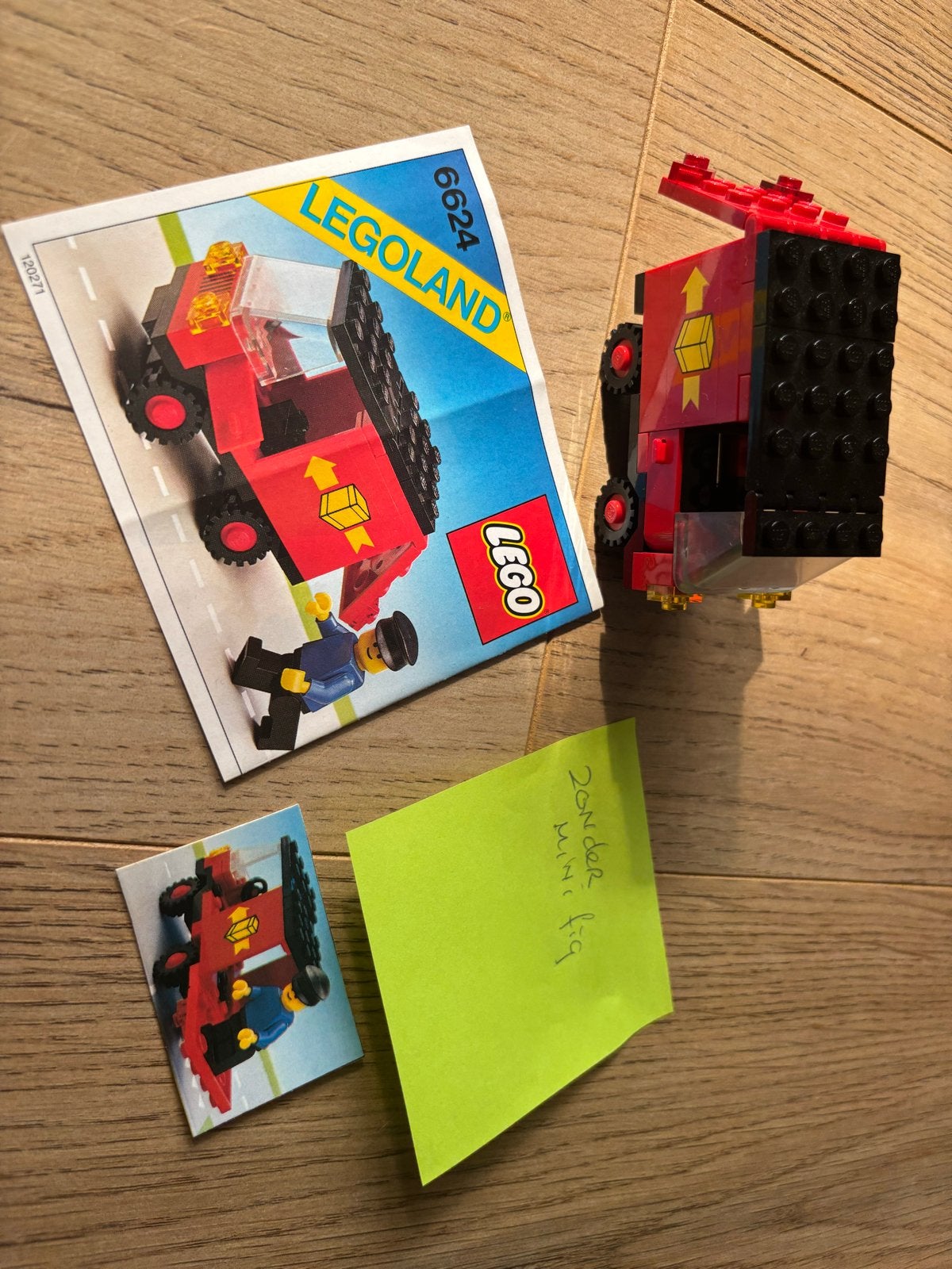 9979) Lego Legoland 6624 Postwagen (zonder minifiguur), Gebruikt, Lego, Ophalen of Verzenden, Compleet