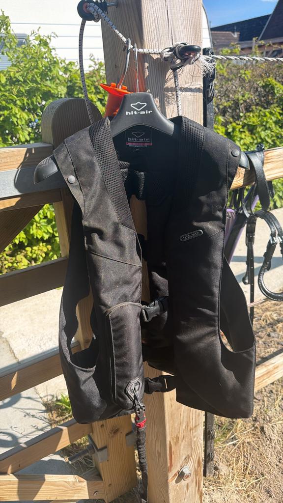 Hit-Air Airbag Vest - Zwart M, Dieren en Toebehoren, Ophalen of Verzenden, Zo goed als nieuw