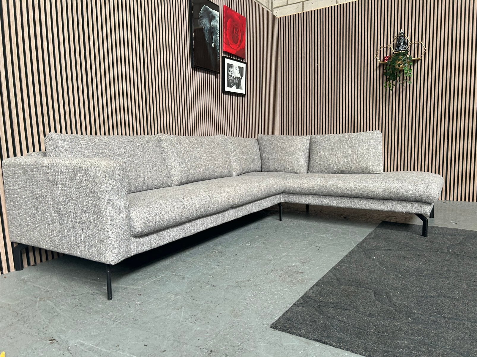GRATIS LEVERING Hoekbank Grijs Pronto 291X220 GEREINIGD, 250 tot 300 cm, Hoekbank, Ophalen of Verzenden, Zo goed als nieuw